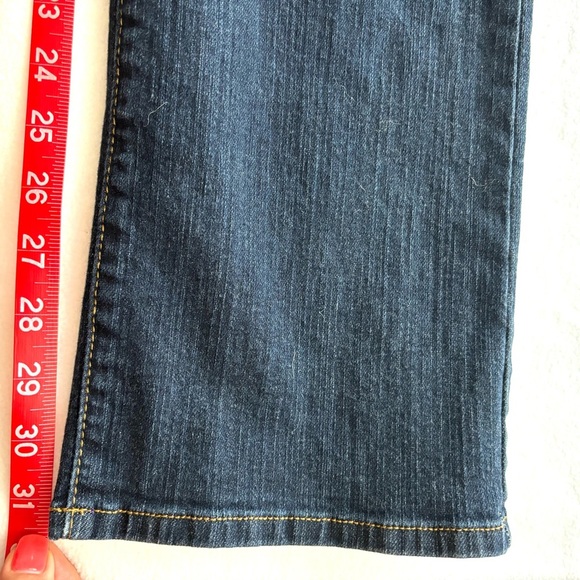 NYDJ Mariyln Dark Wash Lift Tuck Stretch Slimming Straight Jeans Size 10 - Picture 15 of 16